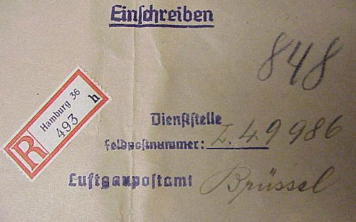 Four WarTime Feldpost Marked Envelopes