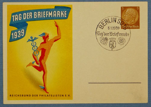 1939 Tag Der Briefmarked Postcard