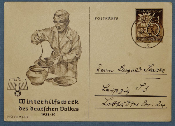 1938/39 WHW Postcard 1938/39 WHW Postcard