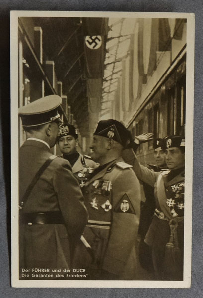 Der Fuhrer & der Duce Postcard Der Fuhrer & der Duce Postcard