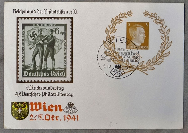 1941 Vienna Commemorative Postcard