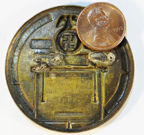 NSDAP 1933 National Party Day Badge / Tinnie