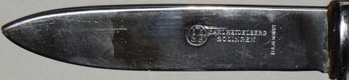 Hitler Youth Knife with Motto by "Carl Heidelberg"