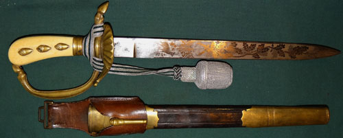 Red Cross Subordinate Hewer with Leather Frog