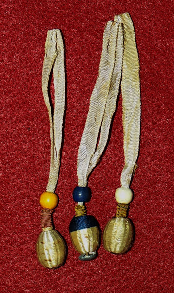 Three Miniature Bayonet Knots Three Miniature Bayonet Knots
