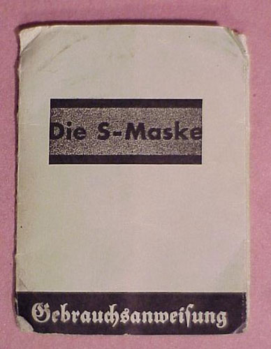 German WW II M30/38 Gas Mask & Cannister with Gas Gap