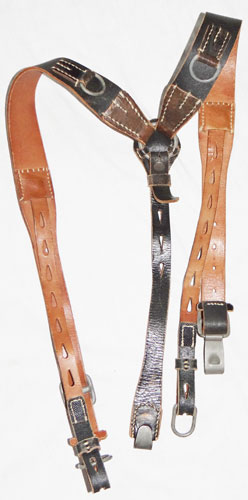 German WW II Combat "Y" Straps Suspenders with "D" Rings