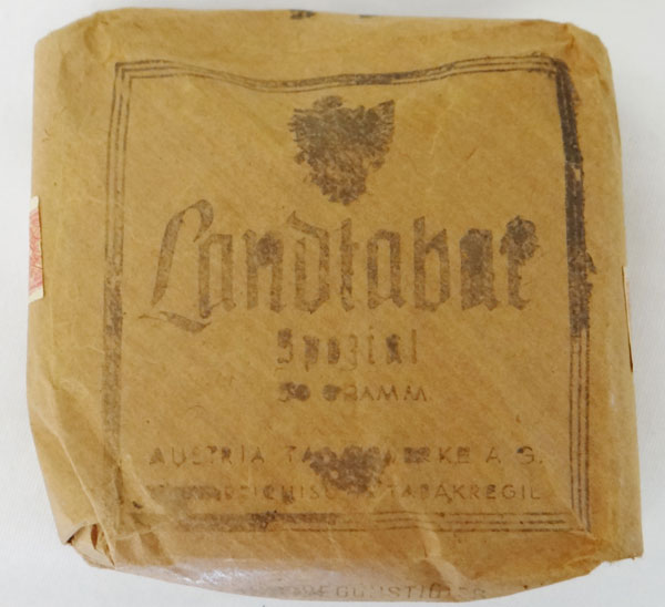 German WW II Pack of Tobacco for Pipe & Cigarettes German WW II Pack of Tobacco for Pipe & Cigarettes