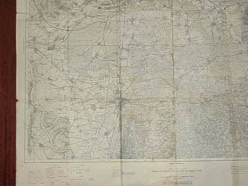 German WW II Map "Frankurt"