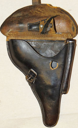WW II German Luger Holster with Clip & Take Down Tool