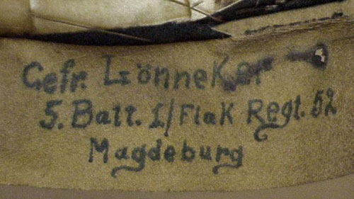 Luftwaffe Flak Troops NCO/EM Visor Hat