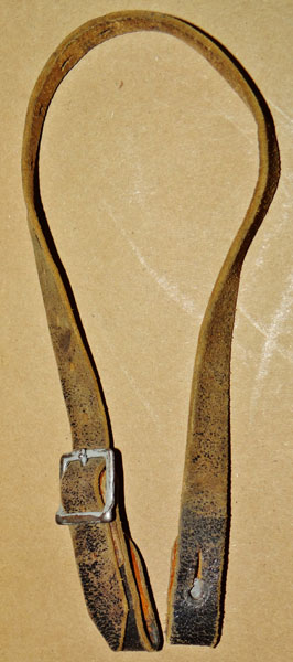 WW II German Leather Chinstrap for Helmet WW II German Leather Chinstrap for Helmet