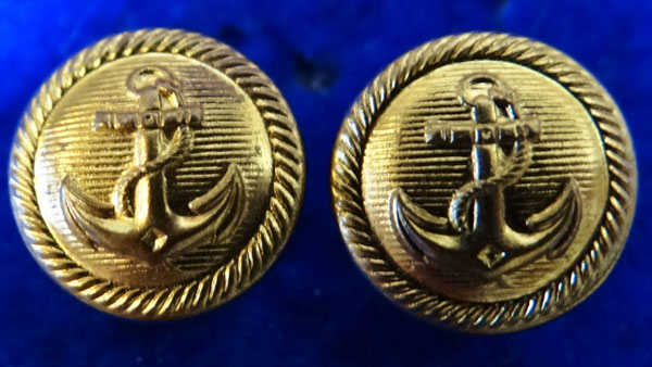 Kriegsmarine Gold Visor Hat Chinstrap Buttons Kriegsmarine Gold Visor Hat Chinstrap Buttons