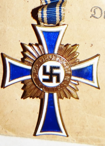 Bronze Mother Cross with Award Packet