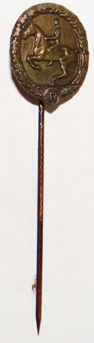 Miniature Bronze Horseman’s Badge "Stick Pin"