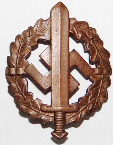 Numbered BRONZE SA Sport Badge 1935-1939 Pattern