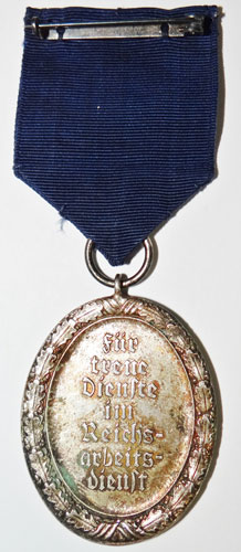 RAD Men's Silver 12 Year Long Service Medal