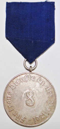German Police 8 Year Long Service Medal