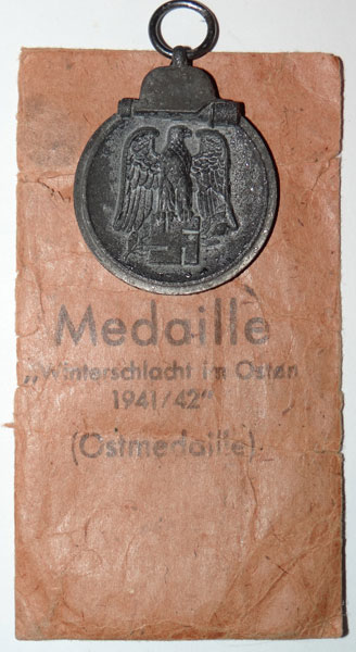 Russian Front Medal with Paper Award Packet