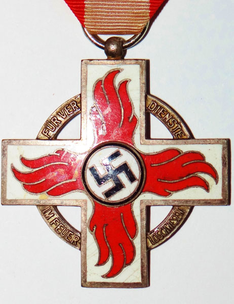 2nd Class Fire Brigade Enamel Medal 2nd Class Fire Brigade Enamel Medal