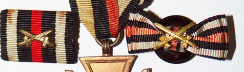 WW I Cross of Honor with Swords with Ribbon Bar & Lapel Ribbon