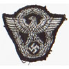 Police Officers Silver Flat Wire Cap Insignia