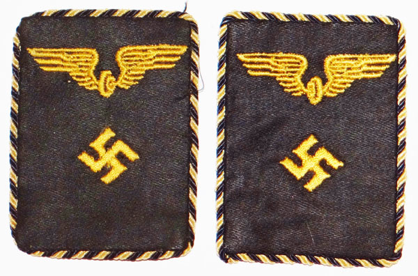 Reichsbahn Officals Collar Tabs for Pay Grades 17a thru 12