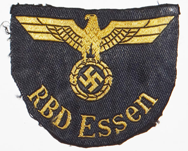"RBD Essen" Reichsbahn Sleeve Insignia