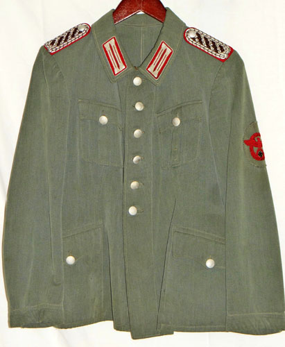 Army Artillery Oberleutnant M36 Tunic with "Krim" Shield