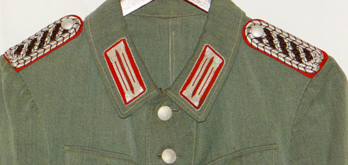 Army Artillery Oberleutnant M36 Tunic with "Krim" Shield