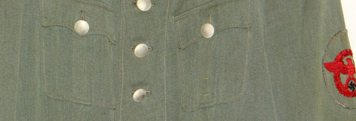 Army Artillery Oberleutnant M36 Tunic with "Krim" Shield