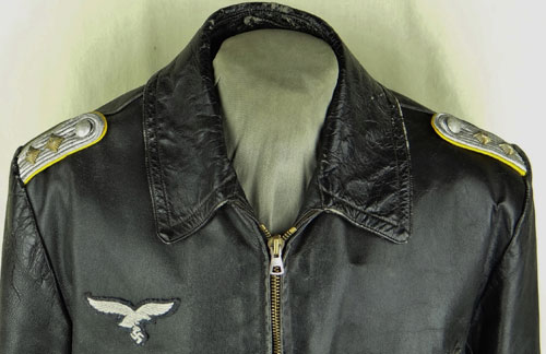 Luftwaffe Hauptmann of Flight Troops Leather Flight Jacket