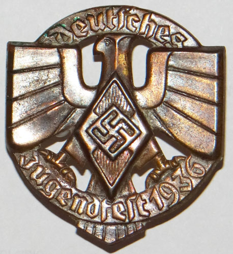 Hitler Youth Bronze 1936 Festival Tinnie