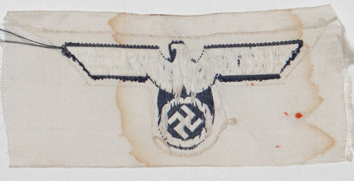 Kriegsmarine NCO/EM Blue on White Breast Eagle