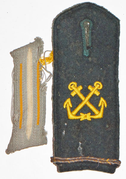 Kriegsmarine Coast Artillery Enlisted Shoulder Board & Collar Tab