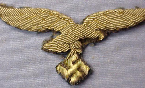 Luftwaffe Officers Bullion Wire Visor Hat Insignia SetLuftwaffe Officers Bullion Wire Visor Hat Insignia Set