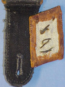 Luftwaffe Oberfeldwebel of Signal Troops Shoulder Board & Collar Tab Set