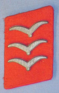 Luftwaffe Feldwebel of Flak Troops Shoulder Board & Collar Tab