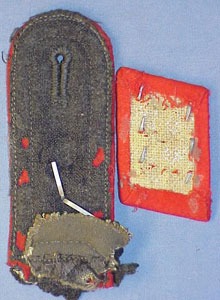 Luftwaffe Feldwebel of Flak Troops Shoulder Board & Collar Tab