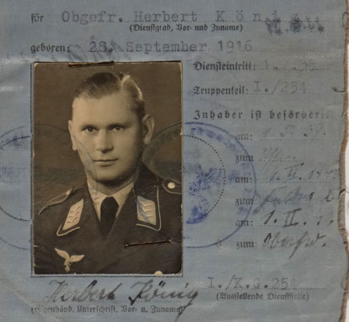 Luftwaffe Unteroffizier of Flak Troops Shoulder Boards