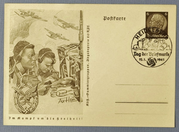 Luftwaffe Signal Troops Postcard