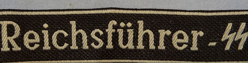 WSS "Reichsfuhrer-SS" NCO/EM Cuff Title