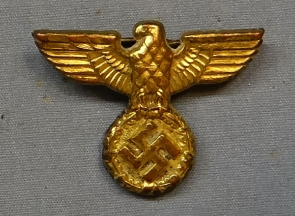 Water Reichsbahn Gold Metal Visor Hat Eagle