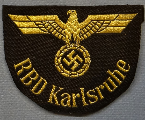 Reichsbahn "RBD Karlsruhe" Sleeve Insignia
