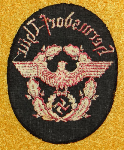 Police NCO & EM Gendarmerie Sleeve Eagle