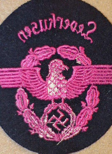 Feuerwehr ( Fire Service ) NCO & EM Sleeve Eagle with Assignment Location