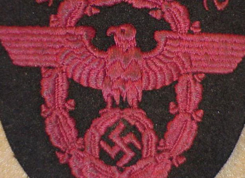 Feuerwehr ( Fire Service ) NCO & EM Sleeve Eagle with Assignment Location