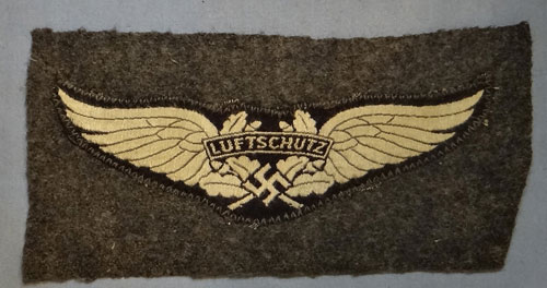 "CUT OFF" SHD Luftschutz Insignia