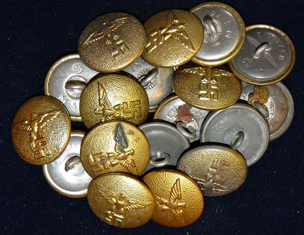 Gold Political Leader Overcoat Buttons