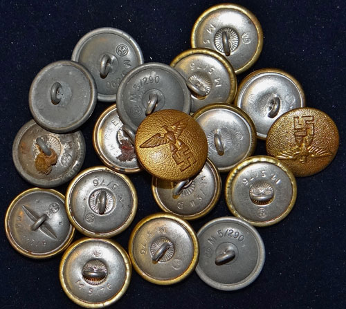 Gold Political Leader Overcoat Buttons